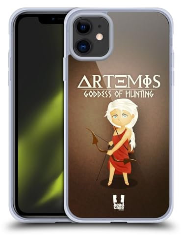 Head Case Designs Artemis Mini Griechische Göttinnen Gelhülle [Militärischer Schutzgrad] Kompatibel Mit Apple iPhone 11 Und Kompatibel Mit MagSafe