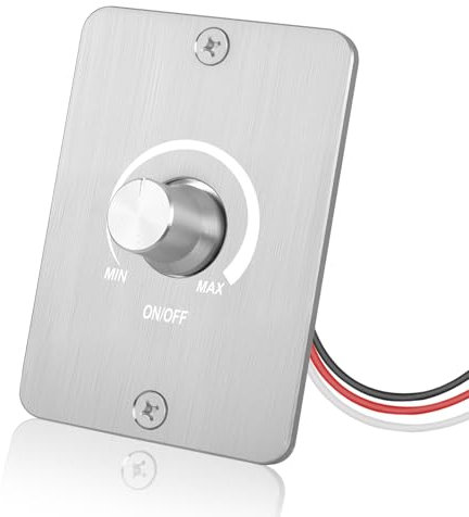 HNCY Variateur de lumière LED, LED Dimmer 12V, Variateur de lumière pour Camping-car Bateau Camion Van Caravane, DC 12V PWM Dimmer pour LED Dimmable, Incandescence, Halogène et Ruban