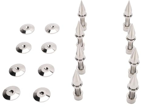 Oreilet 8Pcs Speaker Spike Pad Set, Shockproof Speaker Isolation Spikes Stand Feet with Base Pad, Amplifier Spikes Pads Mat for Turntable Subwoofer CD DVD Player Recorder