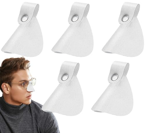 Qidures 5 Stück Nasenschutz, Sonnenschutz Hautschutznase Schild, Nasenschutz Sonnenschutz Gesichtsschutz, Bequemer Sonnenschutz Nose Sun Protection Cover, UV Schutz Nasenabdeckung Für Außenbereich