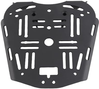 Topcase Grundplatte für ZONTES 368G 501G, Resistente Montageplatte aus Karbonstahl für Motorrad Gepäckträger, Universal Heckkoffer Adapter für Reise, Arbeit & Parken, Robuster Motorrad-Gepäckhalter