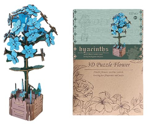 3D-Puzzle aus Holz, Spielzeug zum Bauen von – Puzzle für Kinder – für Kinder, Dekoration für Zuhause, Hobby und DIY, Entspannung auf und Tisch als Tischdekoration