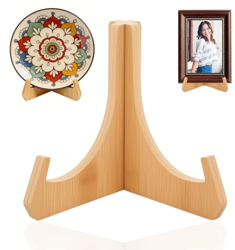 Soporte Platos Decorativos de Madera, 16×17,5cm Soporte Platos Decorativos