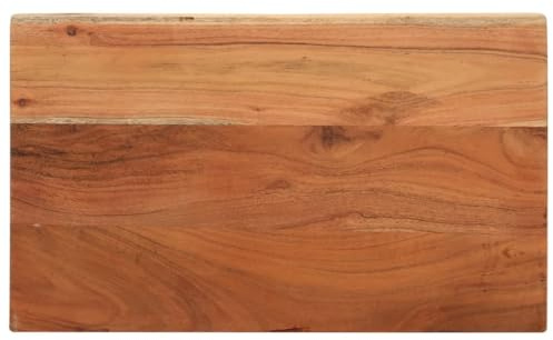 Foknhdi 60x40 Akazie Massivholz 3,8 cm Tisch Esstisch Küche Bar Beistell Balkon Home Office