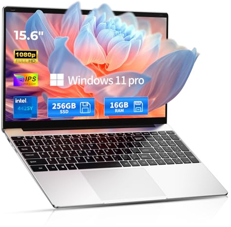 2026 Windows 11 Pro Traditional Laptop Computer, 16GB RAM 256GB SSD for Business Office Student School College, 15.6 FHD IPS Display, Lightweight Portable with Office 365, 4H Battery, 3.5 lbs
