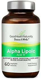 Alpha Lipoic Acid R - Antioxidant Health Supplement | 60 Vegetable Capsules - Good Health Naturally
