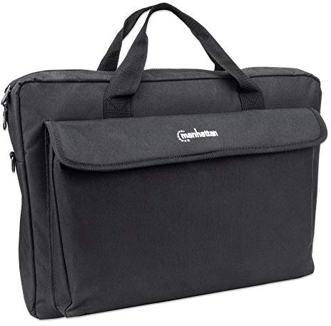 Manhattan 439909 Notebooktasche London für Notebooks bis 17,3 Zoll Top Load, schwarz