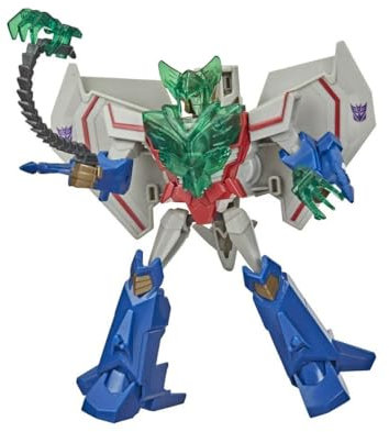 Transformers Bumblebee Cyberverse Adventures Battle Call Trooper-Klasse Starscream Figur, Energon Power Lichter