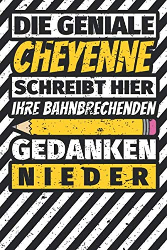 Notizbuch liniert: Cheyenne Geschenke lustiger Spruch Vorname