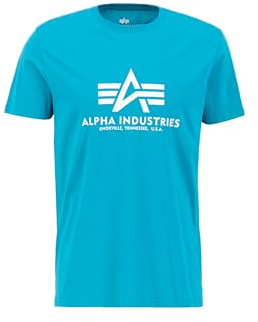 Alpha Industries Basic T-Shirt T-Shirt für Herren Blue Lagoon