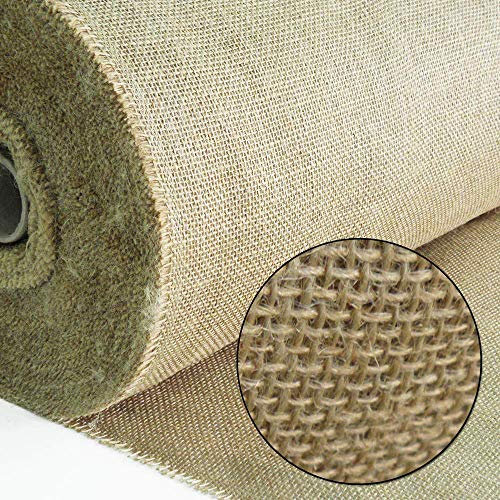 Jute Stoff Fortlaufend 160 breite natürlicher Stoff Gartenjute für Pflanzen Wurzel-Schutz meterware Sackleinen für Haus Garten