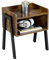 Yaheetech Table de Chevet Table de Nuit Industriel Empilable Bout de Canapé en Bois Style Vintage avec Compartiment Ouvert pour Chambre Salon Couloir Bureau 46 x 35 x 52,5 cm