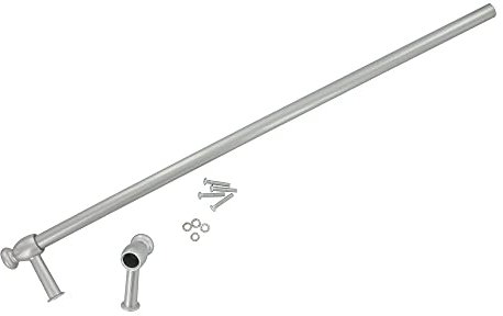 Paxanpax PCK756 Universal Silver Oven Grill Cooker Cut to Size Door Handle with Fixing Kit