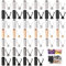Swpeet 55 Sets in 5 Farben, 3 Stile, sechseckige runde ovale Schnürsenkelspitzen, Metalllegierung für Schnürsenkel-Köpfe und Kordeln