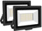 SKYWORLD 50W LED Strahler Außen 2 Stücke, 5000LM LED Fluter Scheiwerfer Flutlicht, 4000K Warmes Weiß Aussenstrahler, IP66 Wasserfest LED Außenleuchte Flutlicht für Hinterhof Garage Flur Garten