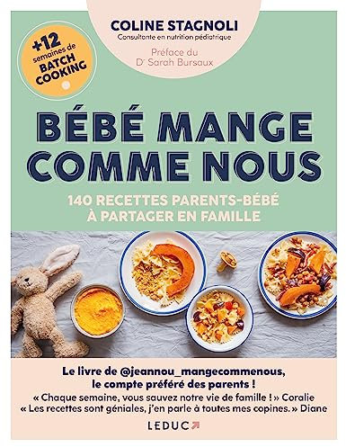 Bébé mange comme nous: 140 recettes parents-bébé à partager en famille