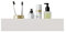 DABSTORY Duschablage Badregal Bohren Duschkorb Organizer für Dusche und Badezimmer Halterung Duschregal Edelstahl Klein Bad Duschhalterung Wandhängend Regal Matte Finish Weiß 60cm
