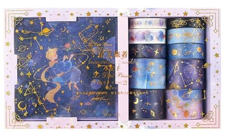 KEOJI 20Pcs Space travellTapes Set Klebeband DIY Scrapbooking Aufkleber Etikettenband Geschenke-2