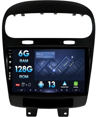 MISONDA Autoradio für Dodge Journey FIAT Leap Freemont 2011–2020, mit GPS Navi – 9 Zoll IPS-6G + 128G Rückfahrkamera + Mikrofon DSP + Carplay-Unterstützung BT5.0/WLAN/SWC/DAB