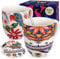 YC Yang Chai Jumbotasse 900ml - 2er Set - Teetasse Set aus Knochen porzellan - XXL Tassen Geschenkset mit Untersetzer - Kaffeebecher Geschenkidee - Jumbobecher YC Tranquility + YC Sunflower (2er Pack)
