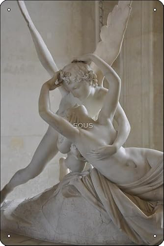 Psyche revived by cupid's kiss Fotodruck, Metallschild, Dekoration, 20,3 x 30,5 cm, Bar, Pub, Garage, Männerhöhle