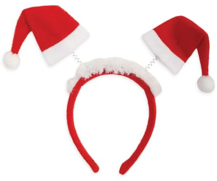 KarnevalsTeufel Serre-tête de Père Noël pour fête de Saint-Nicolas, marché de Noël, fête, elfe de Noël, bonnet de Père Noël (motif 1)