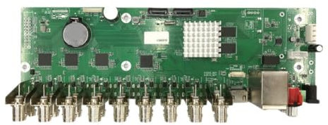 ISTOVO Placa DVR 16 Canales 1080N Grabador de VíDeo DVR NVR MóDulo Principal Soporte SATA MAX 14T HDD para CáMara de Seguridad de Vigilancia