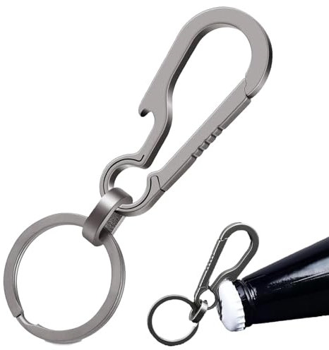 Keychain Carabiner Keychain Clip Key Clip Utility Keyring Carabiner Snap Hook Clips Multifunctional Carabiner Keychain with Bottle Opener Keyring Duty Keychain Clip for Belt Hiking Campin
