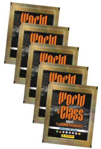 Panini World Class 2024 Fussball Sticker - Sammelsticker - Auswahl (5 Tüten)