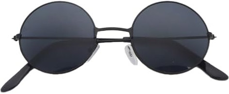 Zhongkaihua Gojo Satoru Sonnenbrille Gojo Cosplay Zubehör Polarisierte Sonnenbrille Schwarzer Rahmen mit runden Gläsern
