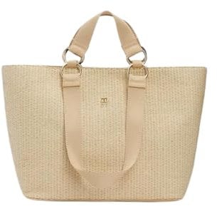 Tommy Hilfiger City Mono Tote, Korbtasche, Shopper, Umhängetasche, Natur