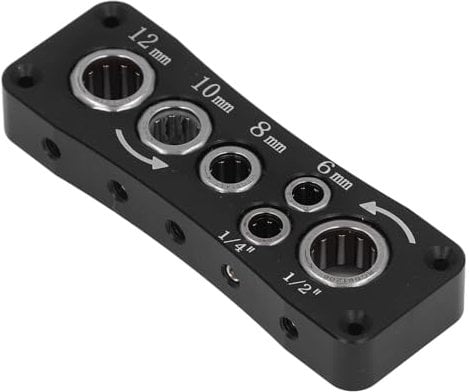 Router Bit Storage Organizer Router Bit Holder High Carbon Steel Router Bit Storage Tray 1/2in 1/4in 6mm-12mm Bit Size for Efficient Tool Changes for Home Furniture Processing