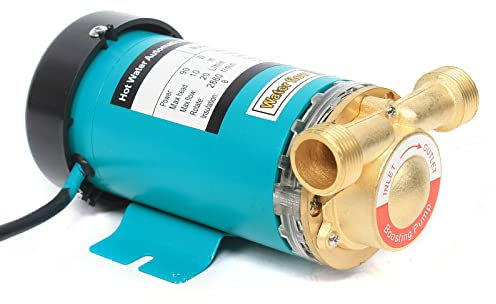 CLEADONG Pompa di circolazione automatica, per acqua calda, 220 V, 90 W, pompa di calore elettrica per acqua calda, pompa di riscaldamento per uso domestico, doccia e giardino