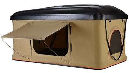 KK-GGL Hartschalen -Dach -Top -Zelt, Auto Schnelles Pop -Up -Zelt, SUV Schnell Verlängerte Zelte, Zelt Für LKW, 3 Personen 4 -Saison -Campingzelt Für Auto, Hardshell -Leiter Für Auto