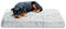 Amazinggirl Hundebett für kleine mittelgroße und Grosse Hunde 120 x 80 cm - Hundekissen Hundebetten Hundesofa Dog Bed Hundematratze Hundekorb oder Wolkenbett flauschig und waschbar Hellgrau