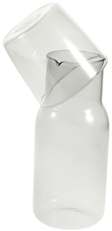 VINTORKY Vasos Creativos Para Beber Taza De Vidrio Transparente Tetera Pulida Botella De Agua Conjunto De Tazas Hogar Té Diario