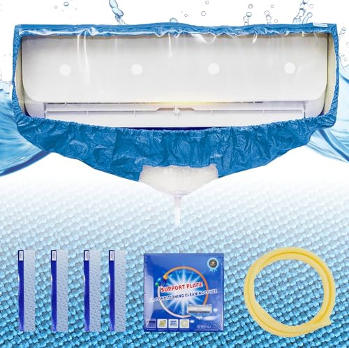 Leak Saver Mini Split AC Cleaning Cover Kit | Waterproof Fabric | Fits Systems 27in - 35in Long