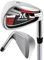 MAZEL WM-X3 Golf Single Iron Club 1,2,3, 4,5,6,7,8,9, P, S,Premium Stainless Steel Shaft, CNC Milled Face for More Spin (Red, Single 6 Iron)