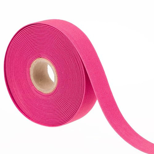Farbiges Gummiband zum Nähen, 20 mm Nähgummi, gewebt, 5 Meter (Rosa)