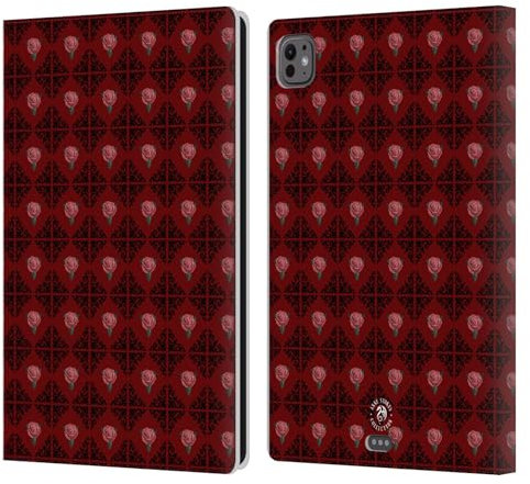Head Case Designs Officially Licensed Anne Stokes Logo Pattern Gothic Leather Wallet Case Compatible With Apple iPad Pro 11 M4/M5 2024/2025