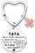 AIMINI Cadeau Tata Porte Clé Meilleure Tata Cadeau pour Tata Anniversaire Cadeaux pour sa Tata Porte Clef Idee Tata Cadeau Tata Noel Merci Tata Cadeau Personnalisé Cadeau Tatie Original (2)