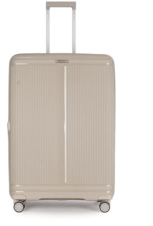 Stratic Straw T Hartschalen-Koffer Trolley Koffer groß Reisekoffer, nachhaltig, 4 Rollen, erweiterbar, TSA-Schloss (Größe L, Sand)