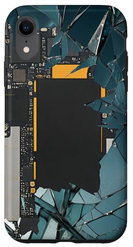 Plano de placa base vintage Carcasa para iPhone XR
