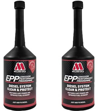 2x Diesel System Cleaner & Protectant 400ml – Cleans & Restores Entire Fuel System, 100% Cleaning Efficiency