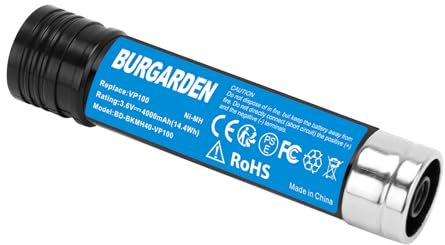 BURGARDEN 3.6V 4000mAh Batterie NI-MH pour Black & Decker Versapak VP100 VP130 VP100C VP105 VP105C VP110 VP110C VP143 VP600 VP660 VP7221C
