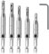 Hinge Drill Bit Self Centring, 5 Pcs Self Centering Drill Bit Set, 1/4 Inch Hex Shank HSS Drill Bits Guide Set, for Cabinet Wood Window Door(5/64 7/64 9/64 11/64 13/64)