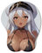 Anime Fille Manga Waifu Tapis de Souris Ergonomique en Gel avec Support de Poignet et Tapis de Souris 3D antidérapant