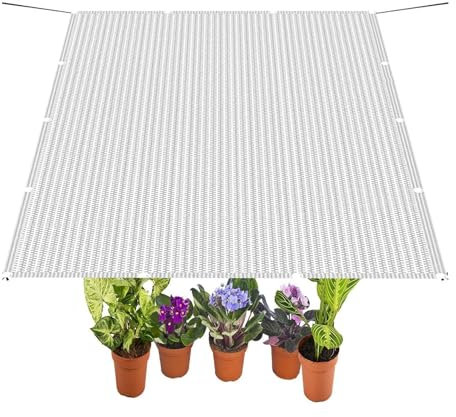 Filet d'ombrage 100 x 700 cm Protection Solaire, Coupe-Vent, Tissu HDPE Filet Brise Vue Tissé D'Occultation avec Corde pour Balcon Terrasse, Blanc