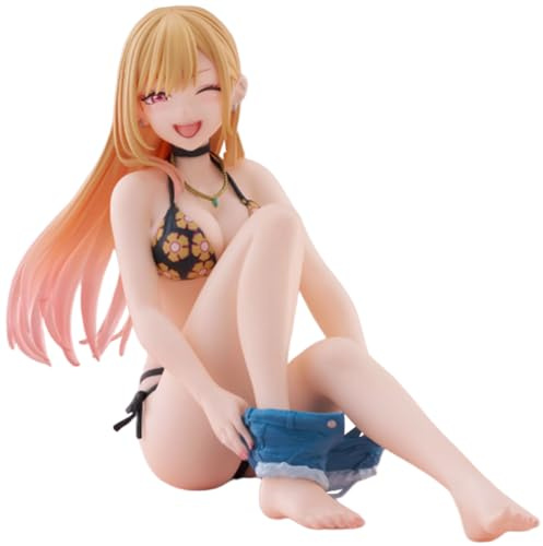 DEXSHUN Kitagawa Marin Figur Anime Badeanzug Sitzhaltung Marin Kitagawa Figur Cartoon Modell Statue PVC Dekoration Sammlerstück Geschenk 13cm