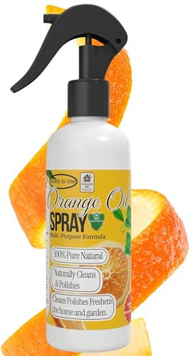 Orange Oil Spray - Wood Polish for Shine and Protection - Multi-Purpose Citrus Cleaner- Furniture Care and Surface Freshener (1ltr)